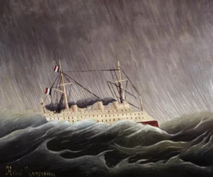 Barco en la tempestad