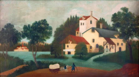 El carruaje frente al molino
