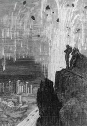 Ilustración de "20.000 leguas de viaje submarino" de Julio Verne