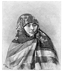 Una mujer de Brussa, Turquía, 1895