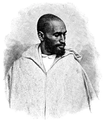 Un hombre árabe de Tánger, Marruecos, 1895