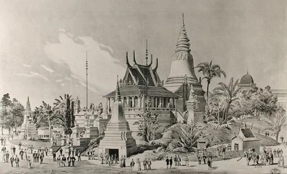 El Palacio Camboyano en el Trocadero, la Exposición Universal de 1900