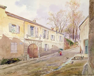 La casa de Armande Bejart (1642-1700) en Meudon, c.1906