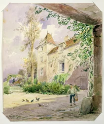La Casa de Armande Bejart (1642-1700) en Meudon, c.1906