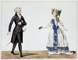 Trajes de baile de hombres y mujeres