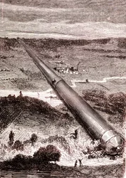El cañón espacial gigante de J. T. Maston, "De la Tierra a la Luna" de Julio Verne
