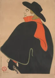 Aristide Bruant, en su cabaret