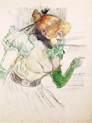 Artista con guantes verdes - Cantante Dolly de Star en Le Havre