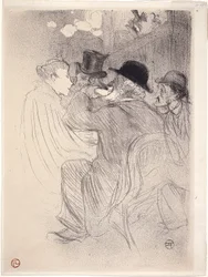 En el Moulin Rouge: ¡Un Grosero! ¡A True Rude! (En el Moulin Rouge - ¡Una grosería! ¡Una verdadera grosería!) 1893 (litografía)