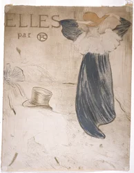Frontispicio de "Elles" (litografía en color)