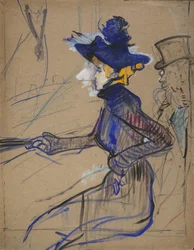 Jane Avril en el Divan Japonais