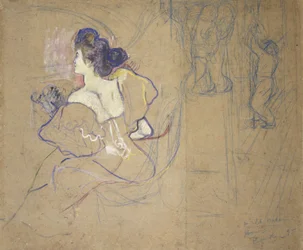 Madame Thadée Natanson (Misia Godebska, 1872-1950) en el teatro