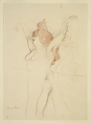 Mademoiselle Cocyle como Helena de Troya en La Belle Helene