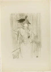 Mademoiselle Marcelle Lender, de pie