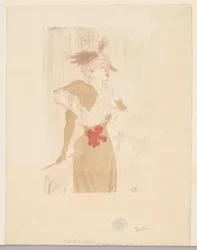 Mademoiselle Marcelle Lender, de pie