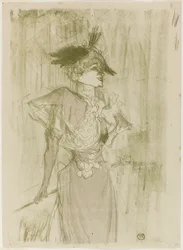 Mademoiselle Marcelle Lender, de pie
