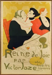 Reine de joie, novela de Victor Joze se recuerda hoy por el cartel de Lautrec y su cruel representación de los personajes del libro ... (litografía)