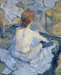 Mujer en su tocador
