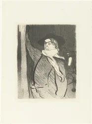 Retrato del cantante y humorista Aristide Bruant
Le cafe concert (título de la serie)