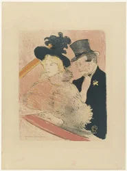 Cartel de inktfabrikant con el retrato de Emilienne d