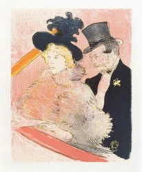En Les Decadents. Cartel de Toulouse-Lautrec.