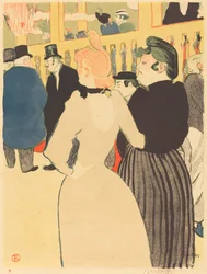 En el Moulin Rouge, la Goulue y su hermana, 1892