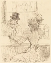 En el Bar Picton, rue Scribe, 1896