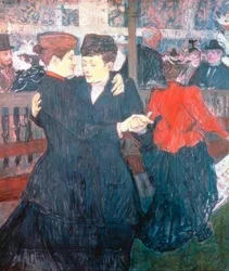 En el Moulin-Rouge. Las dos bailarinas