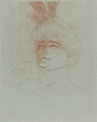 Busto de Mlle. Marcelle Lender, tres cuartos, 1898