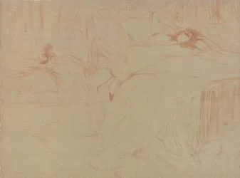 Colapsado en la Cama, de la serie Elles, 1896