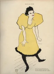 Dibujo de Henri de Toulouse Lautrec que representa 