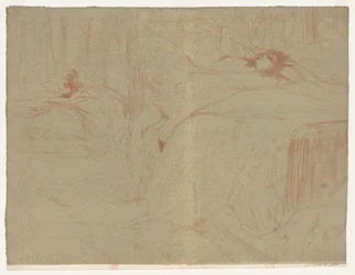 Elles: Mujer acostada de espaldas, 1896