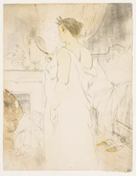 Elles: Mujer con un espejo de mano, 1896