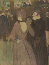 La Goulue y su hermana, c. 1892