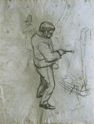 La última gota. Dibujo de Henri de Toulouse-Lautrec (Toulouse Lautrec