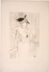 Mademoiselle Marcelle Lender, de pie