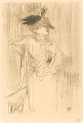 Mlle. Marcelle Lender, de pie