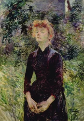 Retrato de una mujer, posiblemente la comediante francesa Yvette Guilbert (c.1869-1944) (1888)