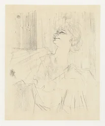 Portret de la actriz Yvette Guilbert en A Ménilmontant de Bruant Yvette Guilbert A Menilmontant de Bruant Yvette Guilbert: serie en inglés (título de la serie)