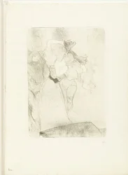 Retrato de la cantante Marcelle Lender mientras baila el bolero en la ópera Chilpéric
Lender de dos dansant le boléro