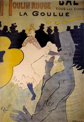 Cartel para el cabaret “La goulue” en el Moulin Rouge