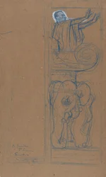 Diseño Preliminar para el Cartel de Le Chariot de Terre Cuite, 1894