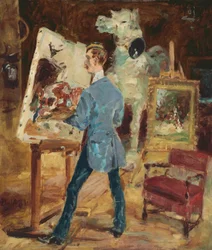 Princeteau en su estudio, 1881