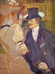El inglés William Tom Warrener en el Moulin Rouge, 1892