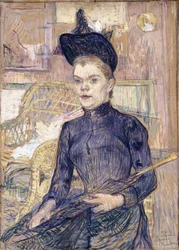 La Mujer con el Sombrero Negro, Berthe Sorda, 1890