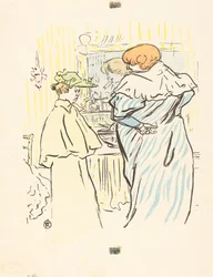 Dos mujeres frente a un espejo