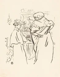 Dos mujeres ante un espejo