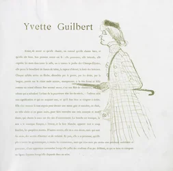 Yvette Guilbert-Serie Francesa: No. 1, 1894
