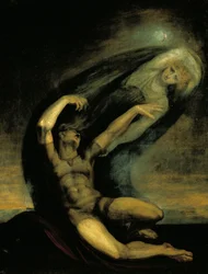Aquiles tratando de alcanzar la sombra de Patroclo