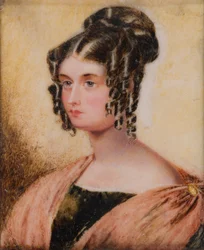 Retrato de Eliza Caroline Chamberlain, la Honorable Sra. Charles Bridgeman (1799-1887), c.1817-60 (óleo sobre marfil)
